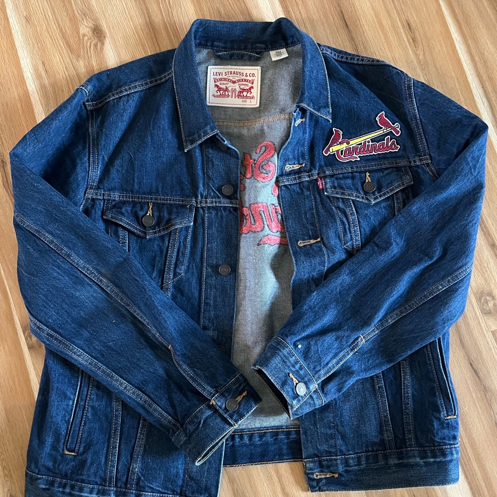 Levi’s Men’s St. Louis Cardinals Denim Jean Jacket Size L